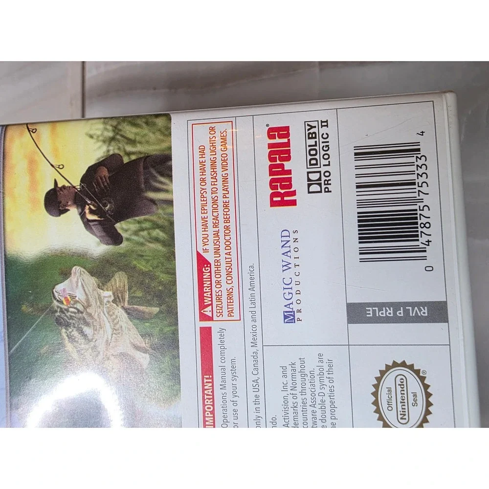 Rapala Tournament Fishing Nintendo Wii Activision CIB Complete‎ With Manual W1